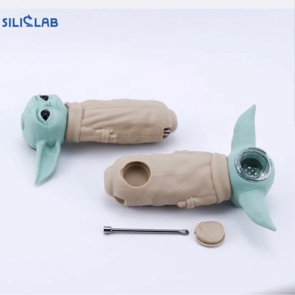 3 pack Yoda smoke pipe, Star Wars Baby Yoda tobacco pipe smoke 3PCS! - Picture 5 of 5